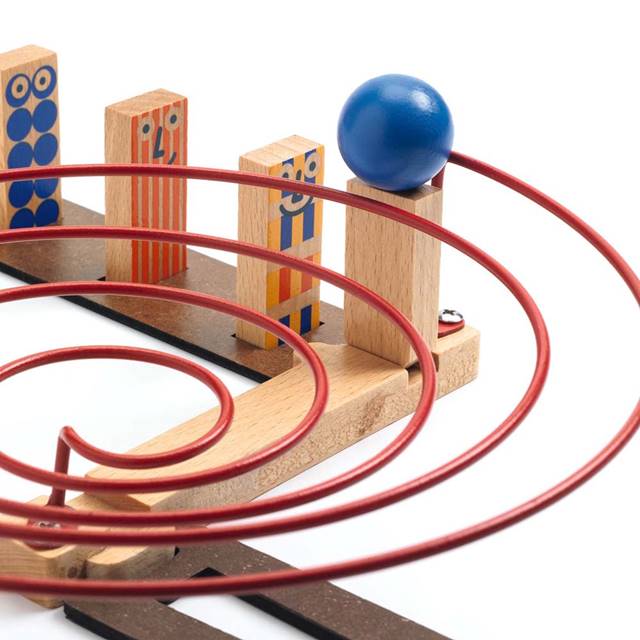 ジグアンドゴー 48ピース + 28ピース セット　ピタゴラスイッチ Amazon.com: DJECO Zig & Go Wooden Domino Race Construction