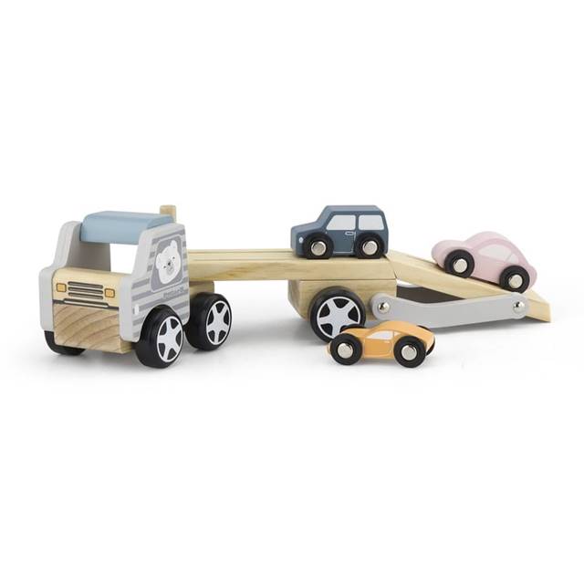 ドイツ Fagus 木製 車 おもちゃ キャリアカー 貨物 トレーラー