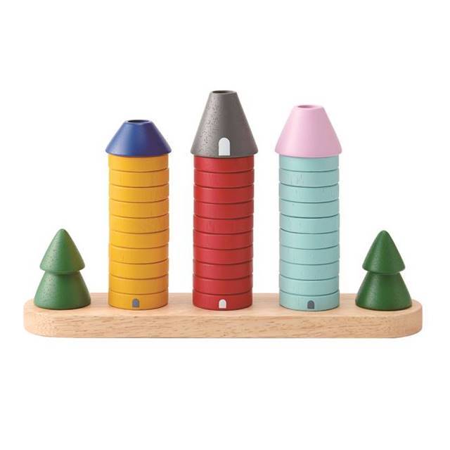 エド・インター（Ed・Inter） 森のリングタワー 知育玩具 数字 2歳 3歳