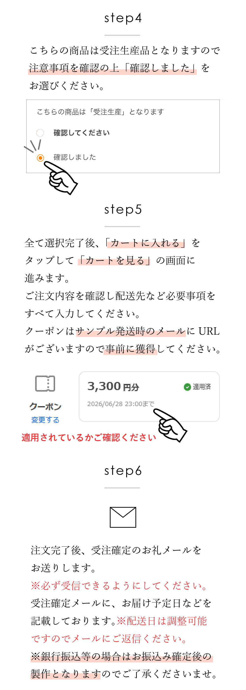 購入の流れ