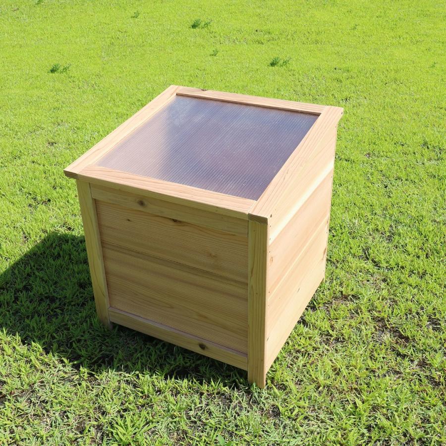 【全国補助金実績多数】ベランダに置けるおしゃれな木製コンポストボックス(消滅型 キエーロ式) 手作り なまごみ処理容器 VQ2747421044