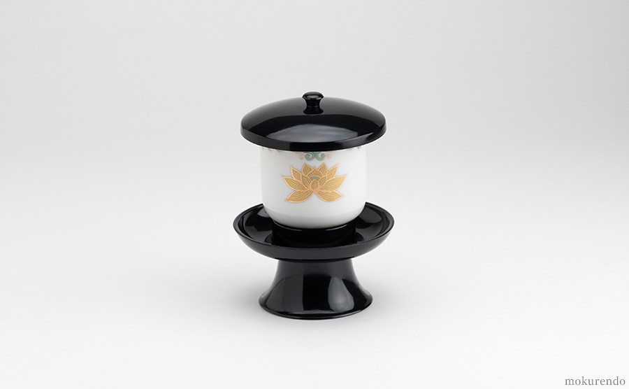 仏具 茶湯器(大) PC茶台・湯呑セット 金彩蓮 : 仏具の木蓮堂 - 通販