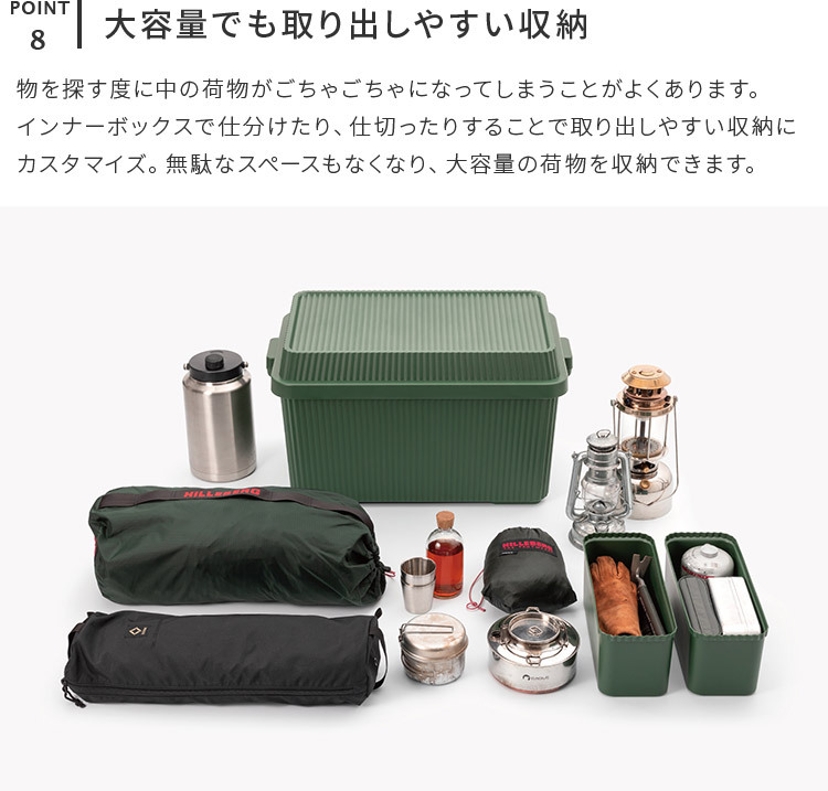 Like-it（ライクイット） スタックアップコンテナー 深型 83L インナー