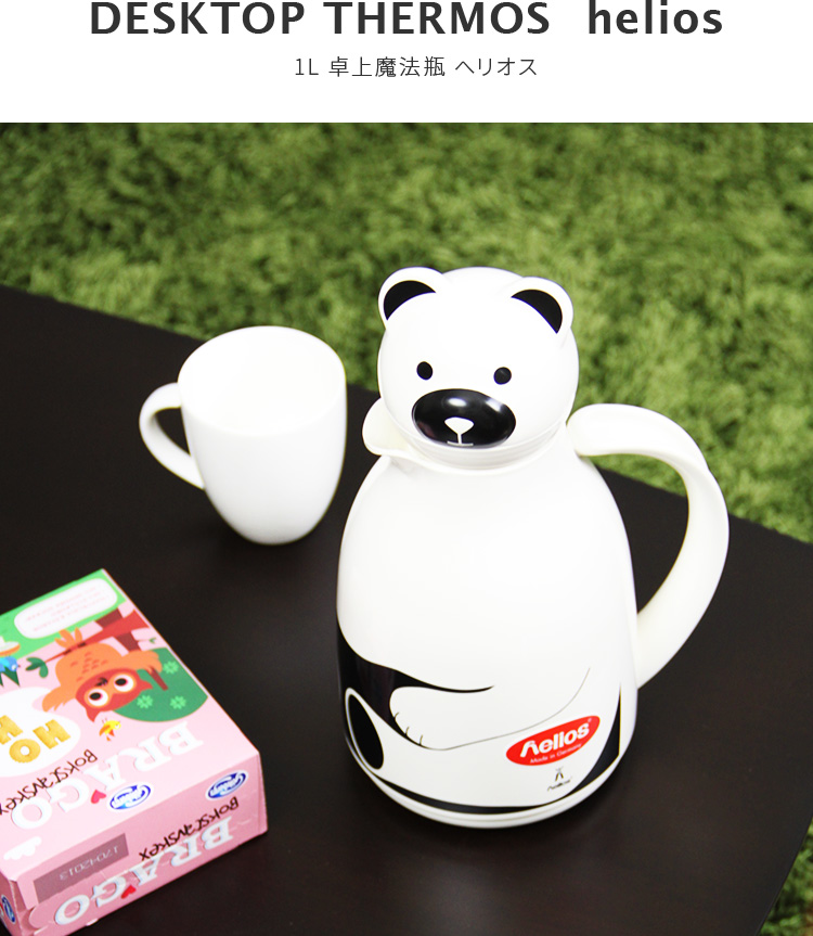 卓上ポット 1L ペンギン くま 猫 魔法瓶 サーモキャット サーモバード