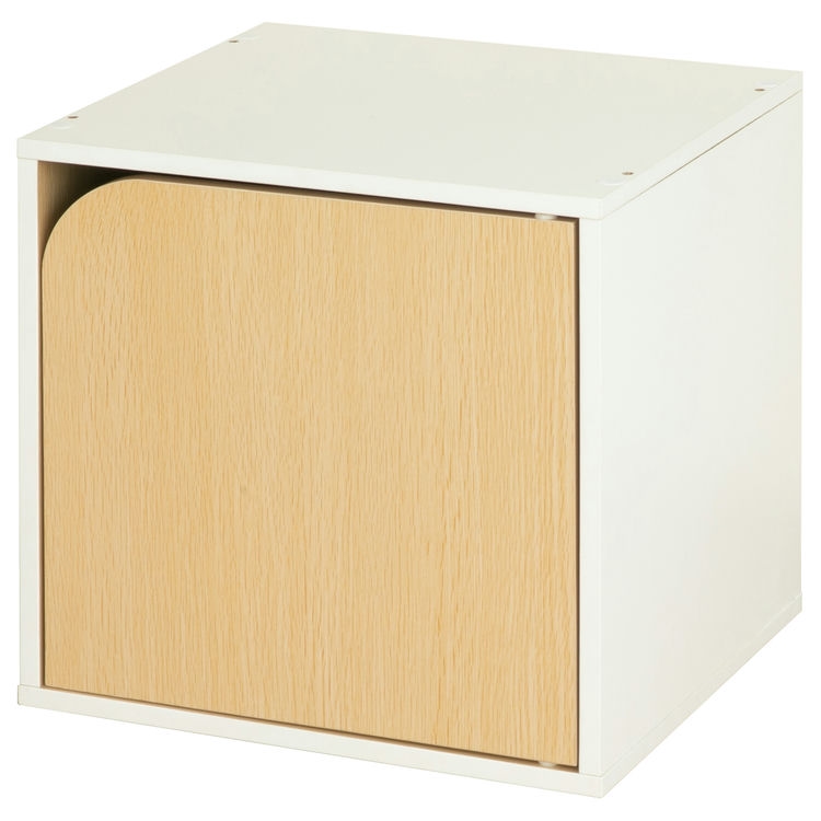 キューブボックス ツートンカラー CUBE BOX オープン 扉付き 棚付き