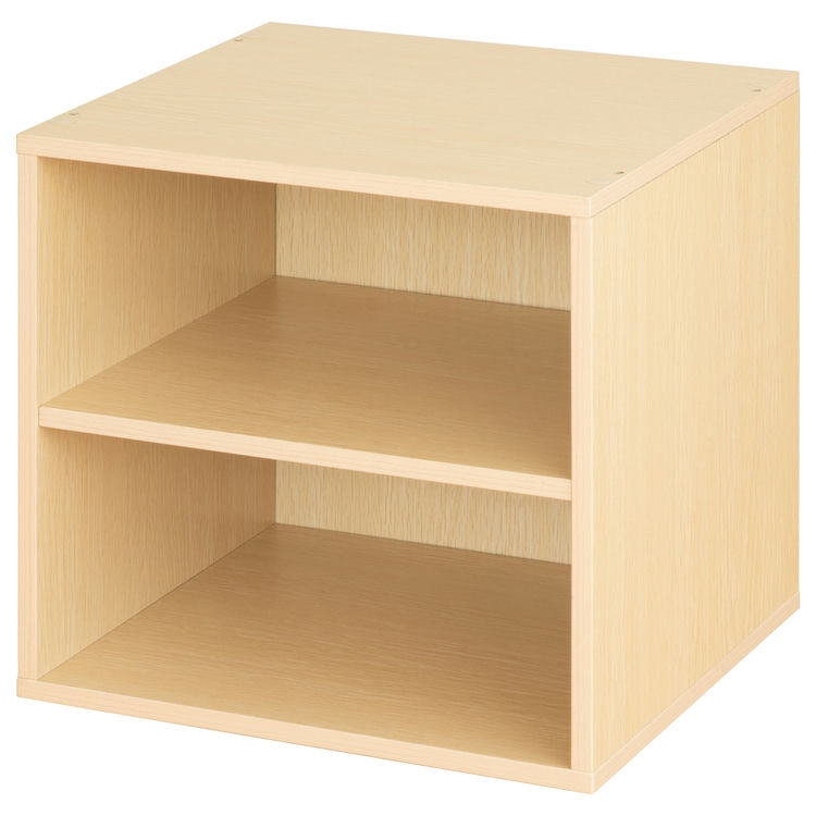 キューブボックス ツートンカラー CUBE BOX オープン 扉付き 棚付き