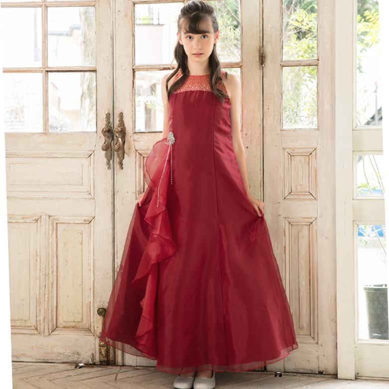 アリサナ 赤 ロングドレス 130-