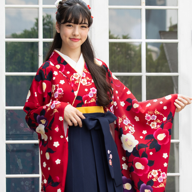 袴 セット 小学校卒業式 小学生 女子 150 160 cm 着物+半襟付き襦袢+袴