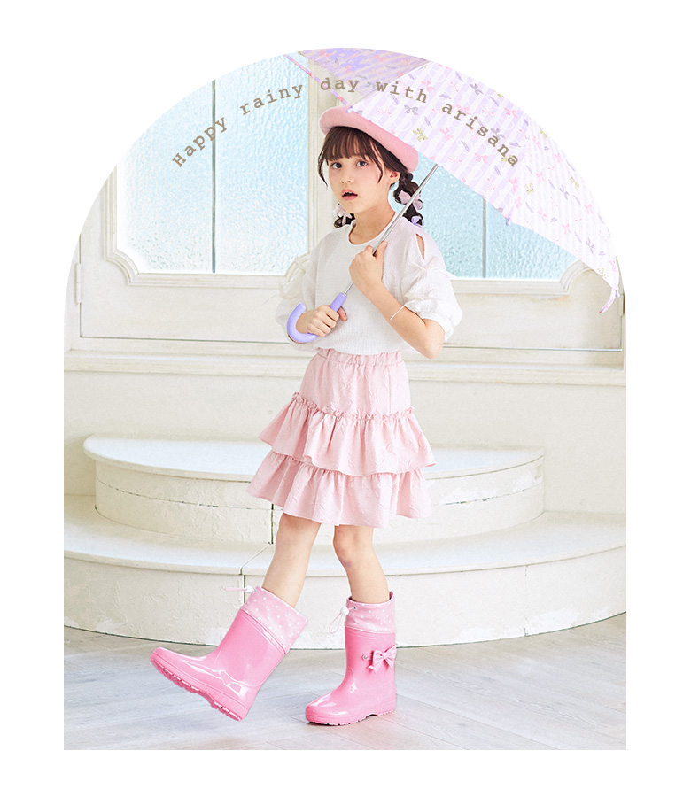 長靴 レインブーツ キッズ 子供 女の子 ジュニア こども 小学生 子ども 16 17 18 19 20 21 22 23 cm 関連画像5