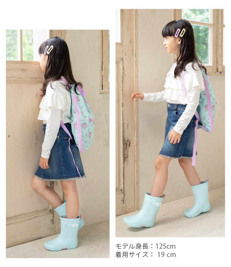 長靴 レインブーツ キッズ 子供 女の子 ジュニア こども 小学生 子ども 16 17 18 19 20 21 22 23 24 25 cm 関連画像4