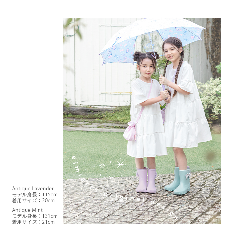 長靴 レインブーツ キッズ 子供 女の子 ジュニア こども 小学生 子ども 16 17 18 19 20 21 22 23 24 25 cm 関連画像3