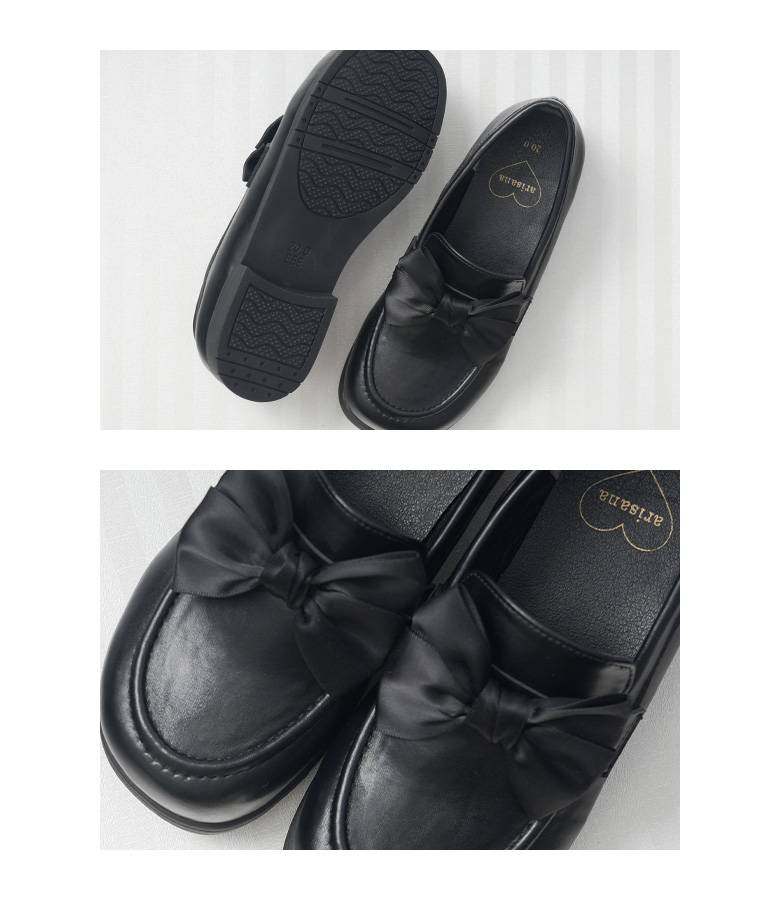 女性、キッズ用！FLOW hybrid ワンタッチバイン　Sサイズ arisana（アリサナ） キッズリボンローファー 女の子 入学式 子供靴
