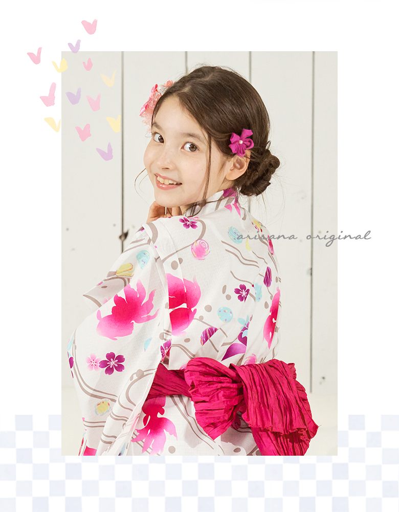 arisana（アリサナ） 浴衣 髪飾り 子供 女の子 コサージュ スリーピン