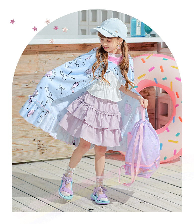 arisana（アリサナ） ラップタオル 子供 キッズ 「フリル付きラップ