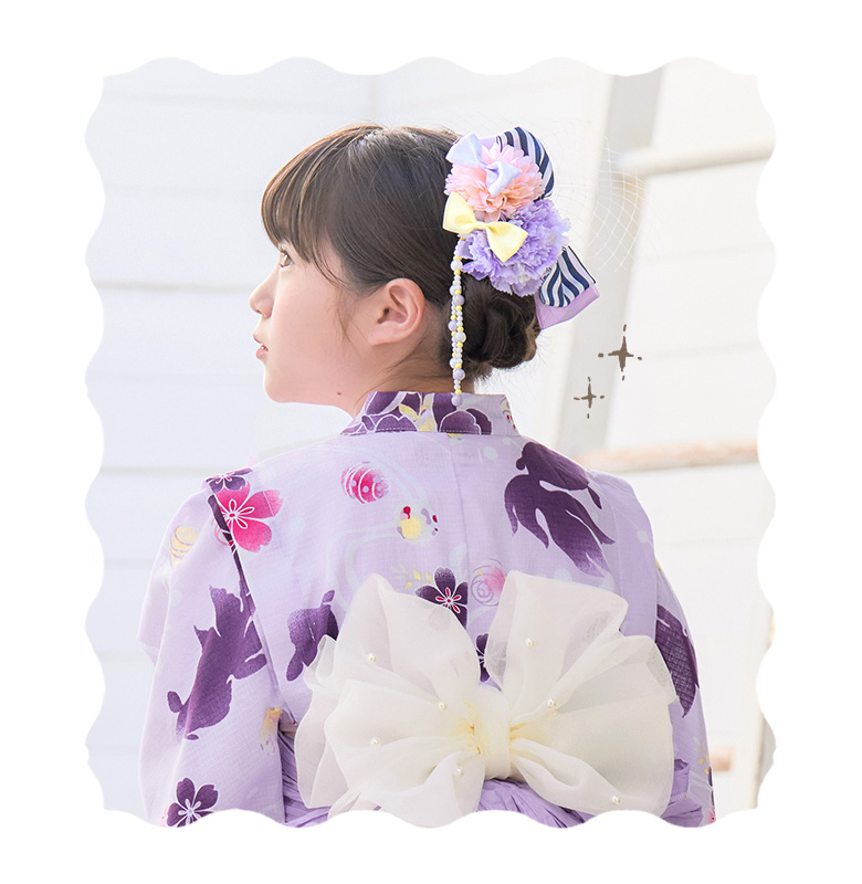 arisana（アリサナ） 浴衣 髪飾り 子供 髪飾り 女の子 コサージュ ヘア