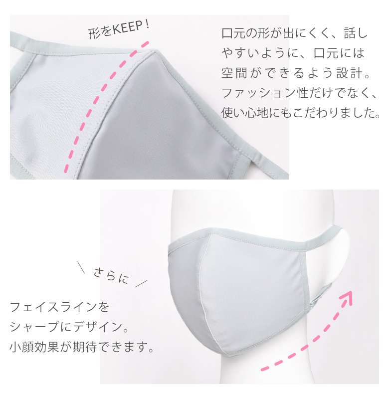 繰り返し洗って使える日本製水着素材UVマスク