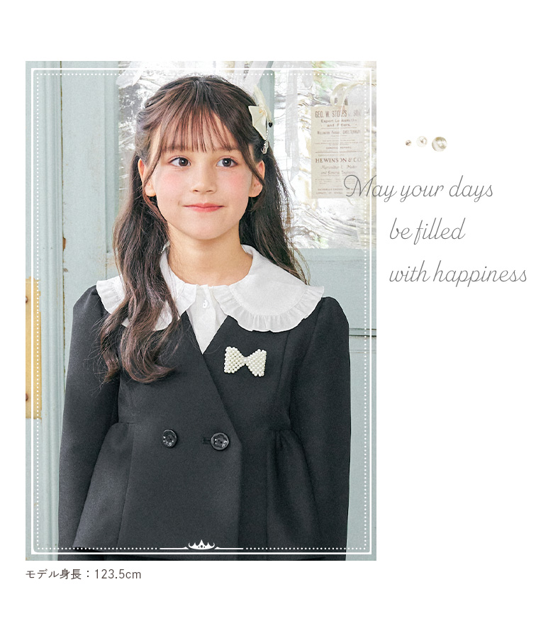 ブローチ リボン パール 制服 卒業式 入学式 卒園式 : 子供ドレス