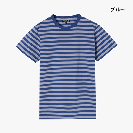【送料無料】【ラッピング無料】アニエスベー agnes b Tシャツ ボーダー 日本製 綿100%｜momoco-01｜02
