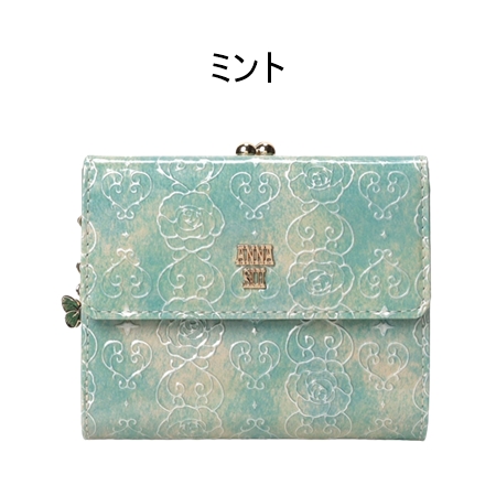 ANNA SUI アナスイ ANNASUI 折財布 ローズハート 口金二つ折り