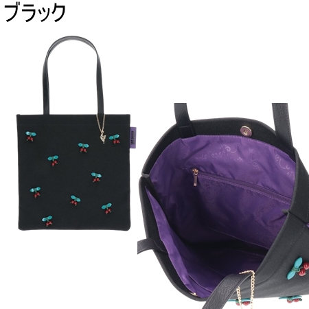 【送料無料】【ラッピング無料】アナスイ ANNASUI バッグ チェリー トートバッグ｜momoco-01｜02