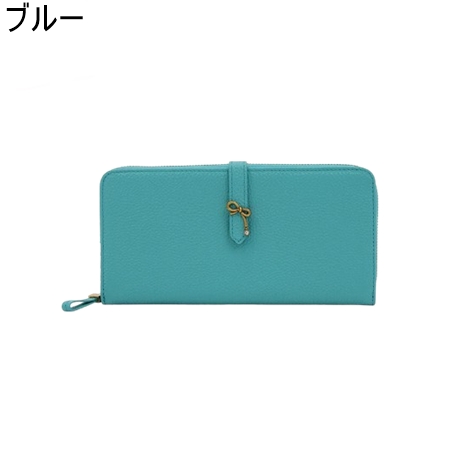 ランバン LANVIN Collection 水色　リボン　長財布 ランバン LANVIN Collection 水色 リボン 長財布 - メルカリ