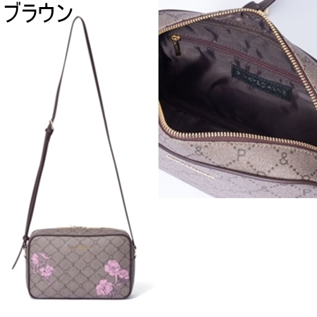 ピンキー&ダイアン Pinky&Dianne バッグ フラワーペイント ポシェット ショルダーバッグ(13350円)