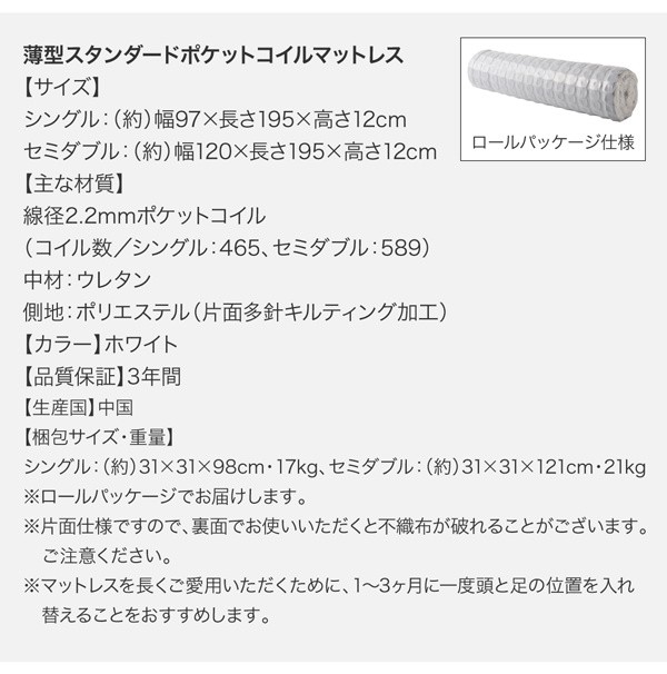 お客様組立 シンプル大容量収納庫付きすのこベッド Open Storage