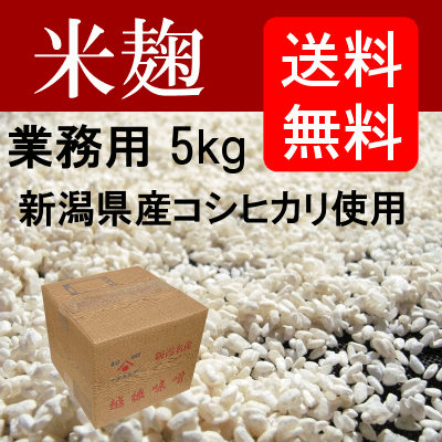 【送料無料】業務用 米麹 5kg 生麹 冷凍 ダンボール入り