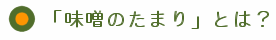 「味噌のたまり」とは？