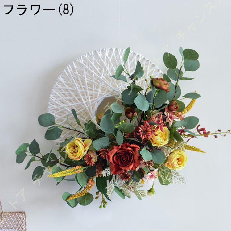 造花 おしゃれ 薔薇の花 バラ 人工観葉植物 ウォールグリーン 壁掛け