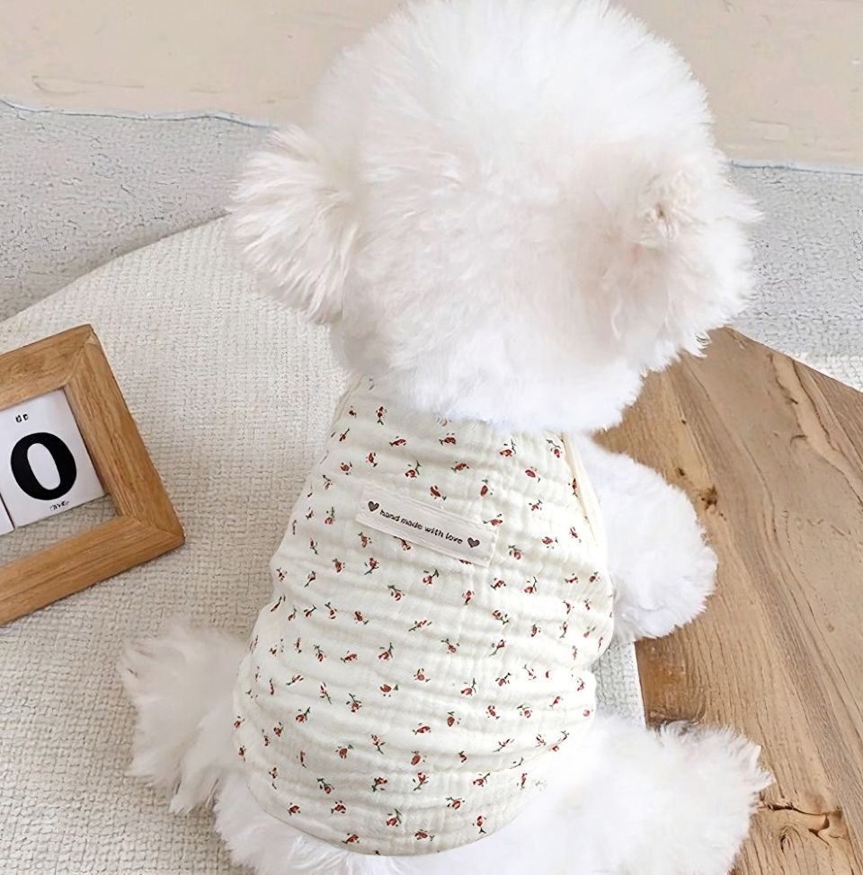 ガーゼ素材 犬用タンクトップ 側面