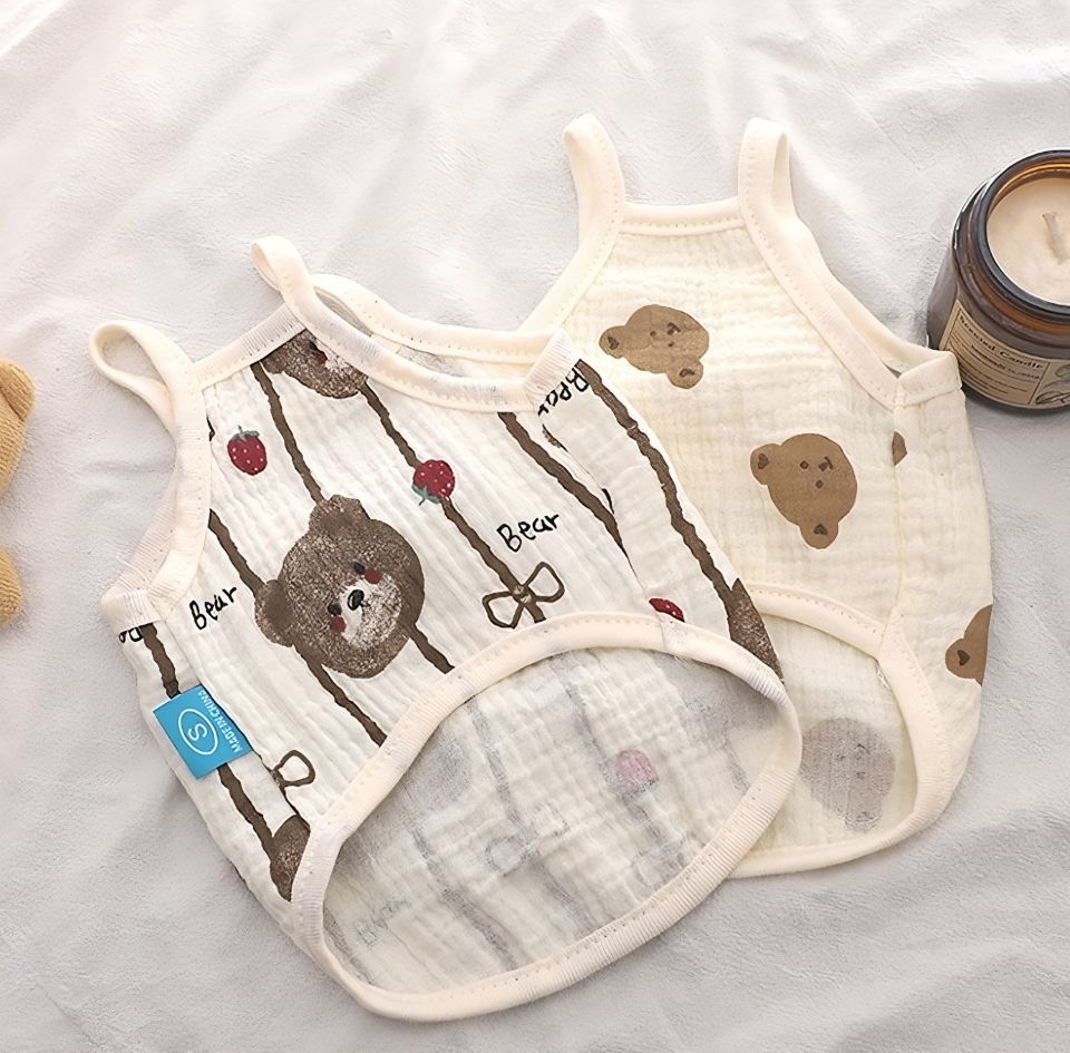 ガーゼ素材 犬用タンクトップ 着用イメージ