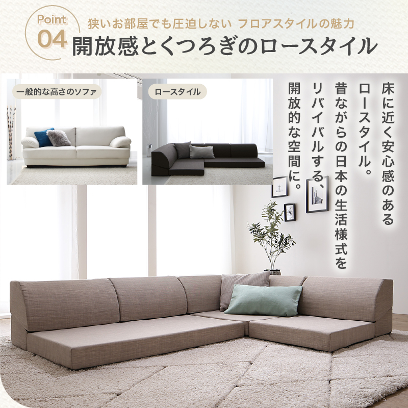 ソファ ソファー ローソファ 2人掛け 3人掛け 4人掛け L字 コーナー