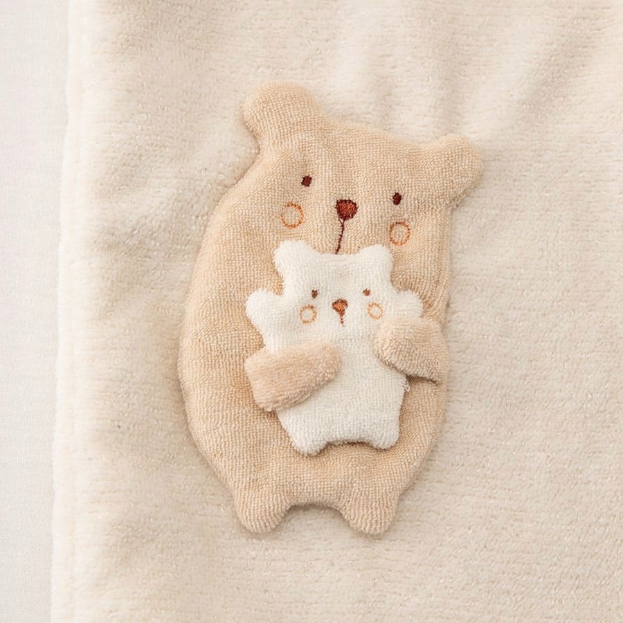 日本製 オーガニックコットン ベビー用 バスポンチョ 赤ちゃん お風呂