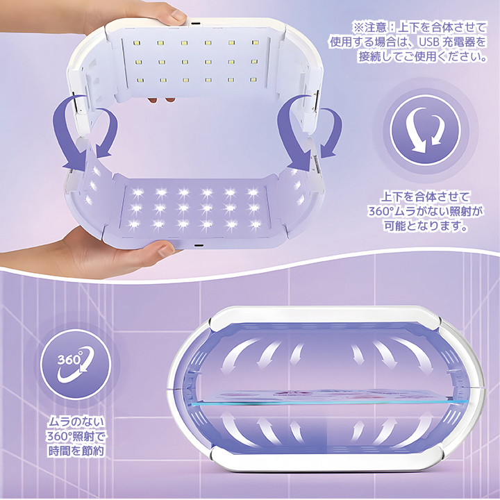 Faerie UV/LED レジン専用ライト 48W 48個led ネイルライト レジン