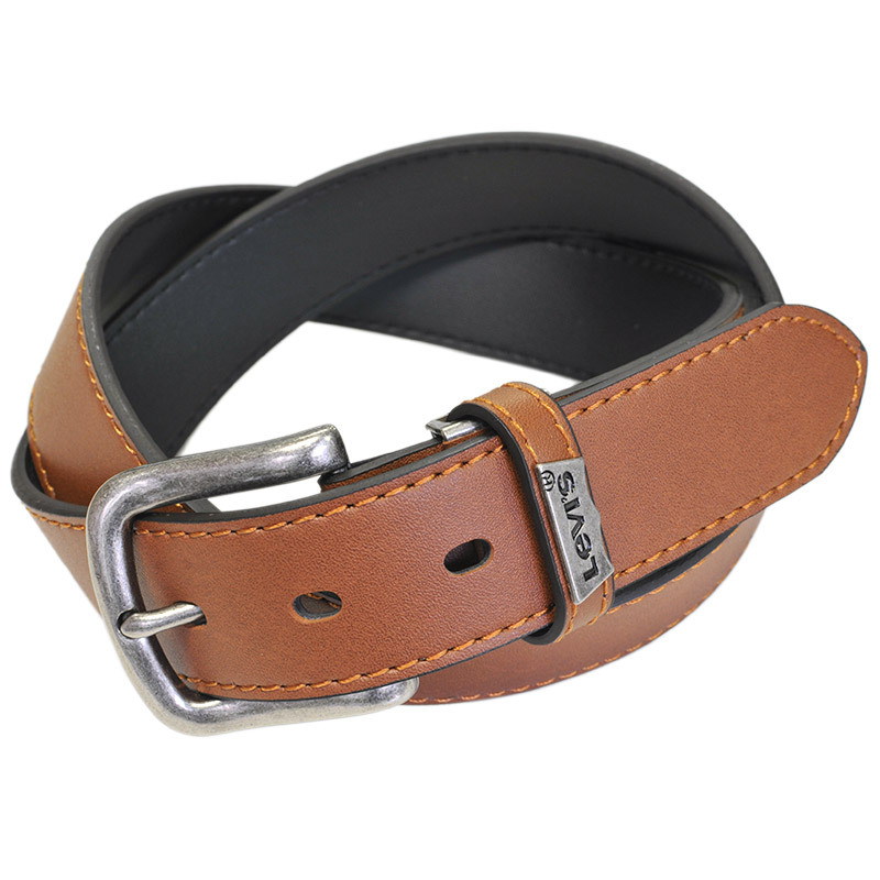 WOMEN FASHION Accessories Belt Silver discount 72% Brown/Silver Single Levi's Dark brown leather belt 