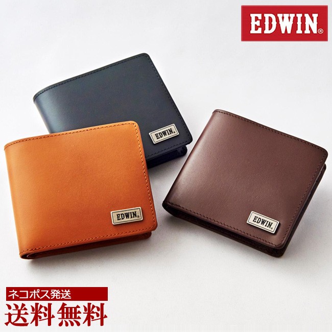 EDWIN（エドウィン） 財布 ブランド 二つ折り 短財布 メンズ