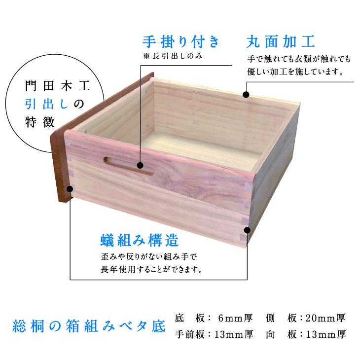 【国産家具】選べる木材 チェスト 幅100cm 5段／天然木仕上げの木目が美しいシンプルモダン収納の画像