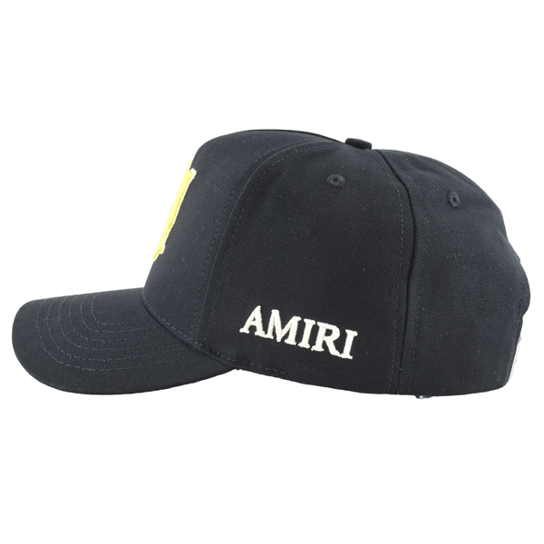 AMIRI アミリ MA OUTLINE CANVAS HAT/刺繍ロゴ フルキャンバス