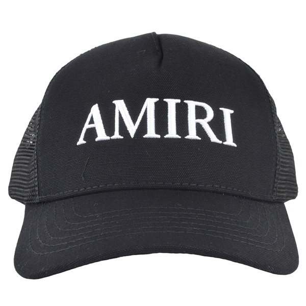 AMIRI（アミリ） 刺繍ロゴ メッシュキャップ/AMHATR1014 BLACK