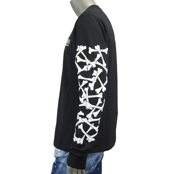 AMIRI（アミリ） BONES STACKED L/S TEE 長袖Tシャツ/AMJYTE1076 001