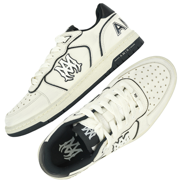 AMIRI（アミリ） NEWPORT/ヴィンテージ加工 ロゴ レザースニーカー