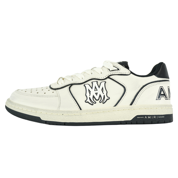 AMIRI（アミリ） NEWPORT/ヴィンテージ加工 ロゴ レザースニーカー