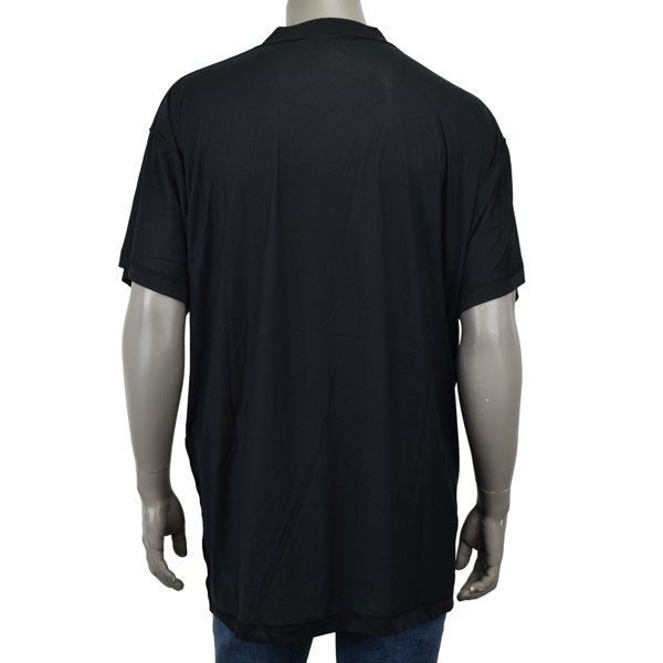 11335【美品・定価約10万円】バレンシアガ☆ラバーロゴ定番カラー黒tシャツ BALENCIAGA - 11335【美品・定価約10万円】バレンシアガ