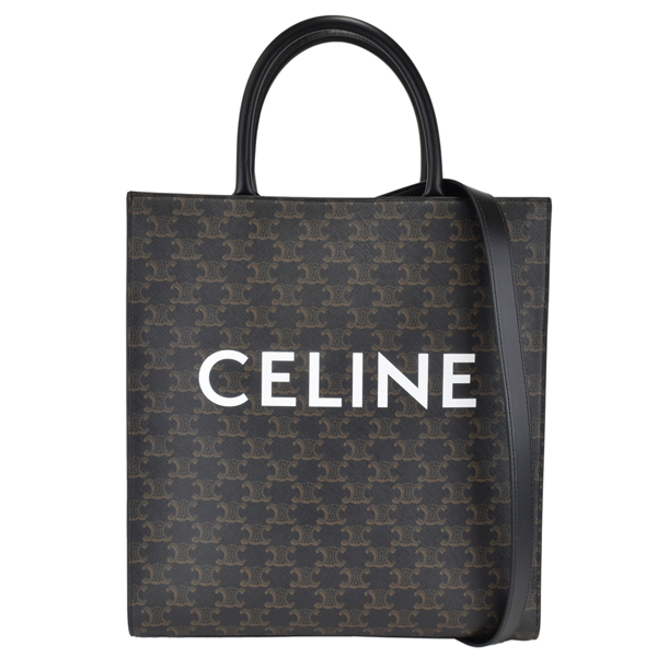 CELINE セリーヌ MEDIUM VERTICAL CABAS TOTE BAG/トリオンフ 総柄