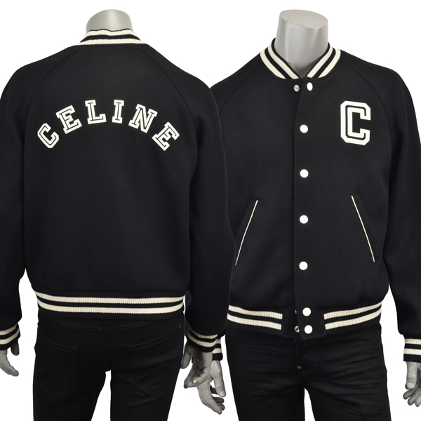 CELINE セリーヌ TEDDY COLLEGE BOMBER JACKET/ツートーンテディカラー ジャケット ブルゾン/2V86W896C  38NO : ce-2v86w : MONDOROBE - 通販 - Yahoo!ショッピング