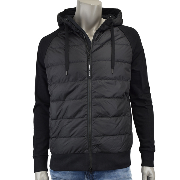 CANADA GOOSE カナダグースHYBRIDGE HURON FULL ZIP HOODY/切り替え ライトダウンジャケット/6843M 61 MEN｜mondorobe