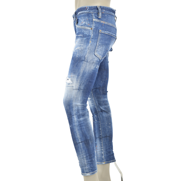 DSQUARED2■ディースクエアード コットン Crush フーディー DSQUARED2 ディースクエアード MEDIUM CORAL SPRINGS WASH SUPER