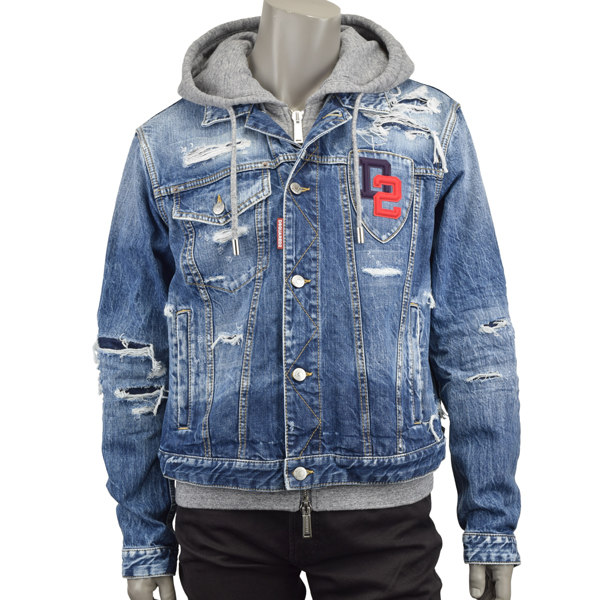 DSQUARED2 ディースクエアード OVER JEAN JACKET/レイヤード Gジャン デニムジャケット/S74AM1465 S30309  470