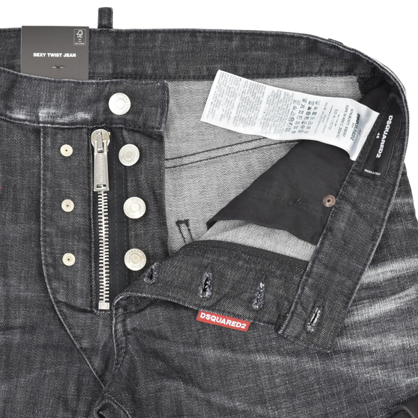 DSQUARED2（ディースクエアード） EASY BLACK WASH SEXY TWIST JEAN